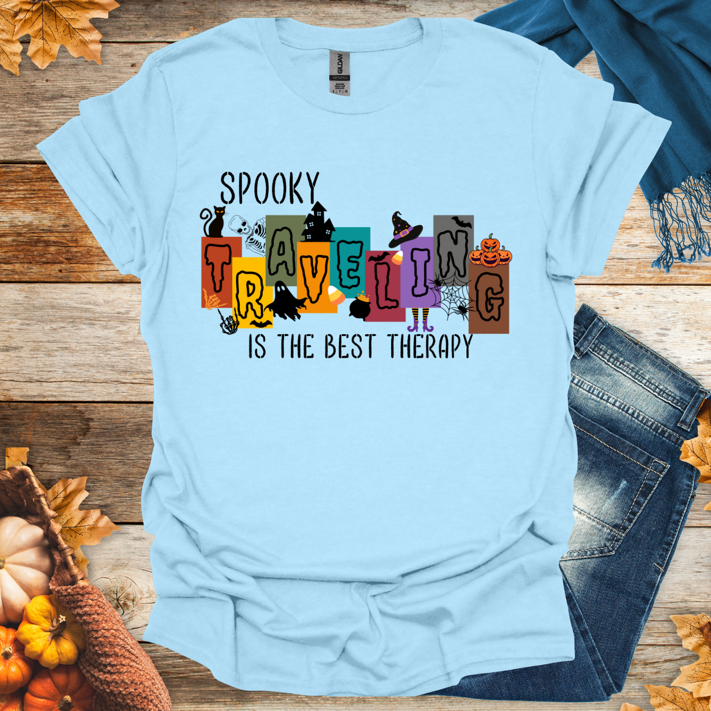 Spooky Travel Therapy T-Shirt