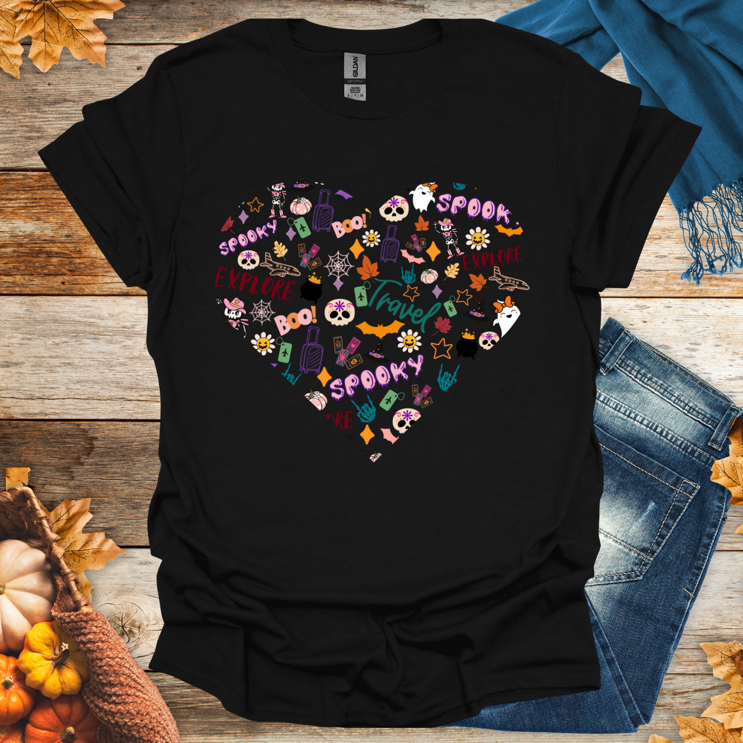 Halloween Heart Collage T-Shirt