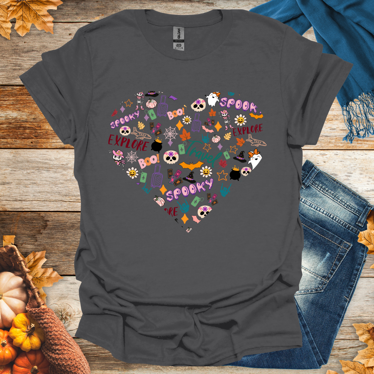 Halloween Heart Collage T-Shirt