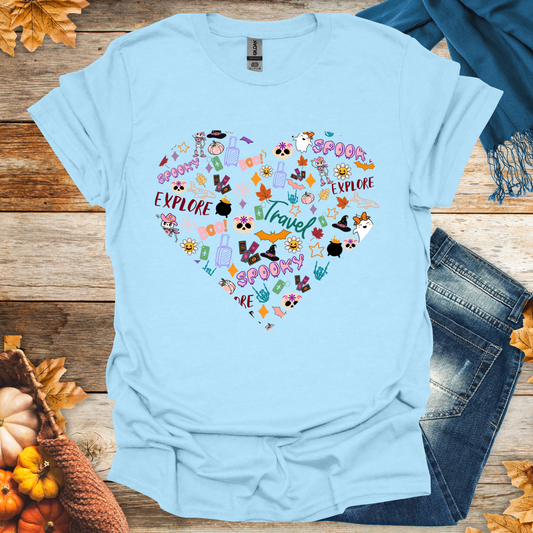 Halloween Heart Collage T-Shirt