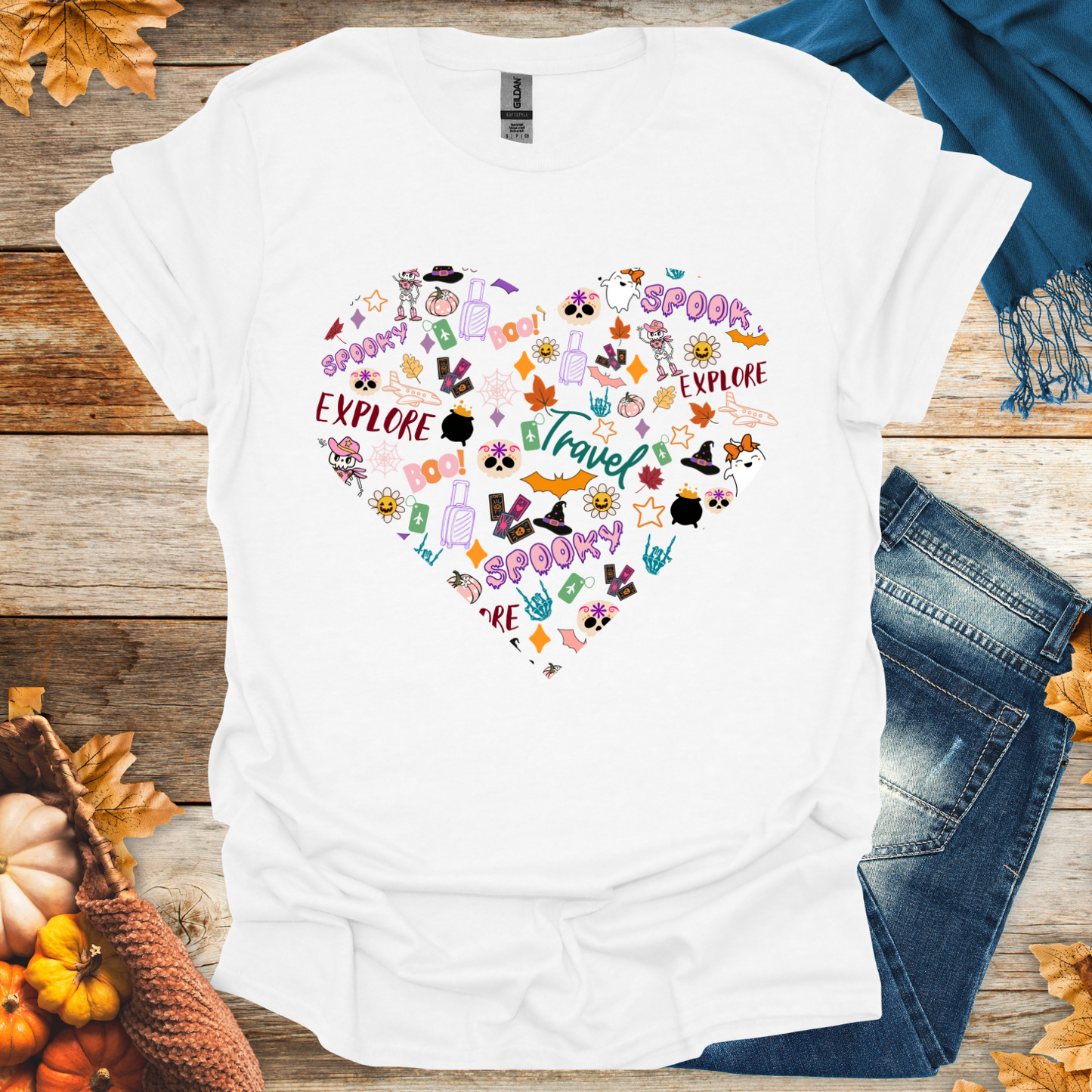 Halloween Heart Collage T-Shirt