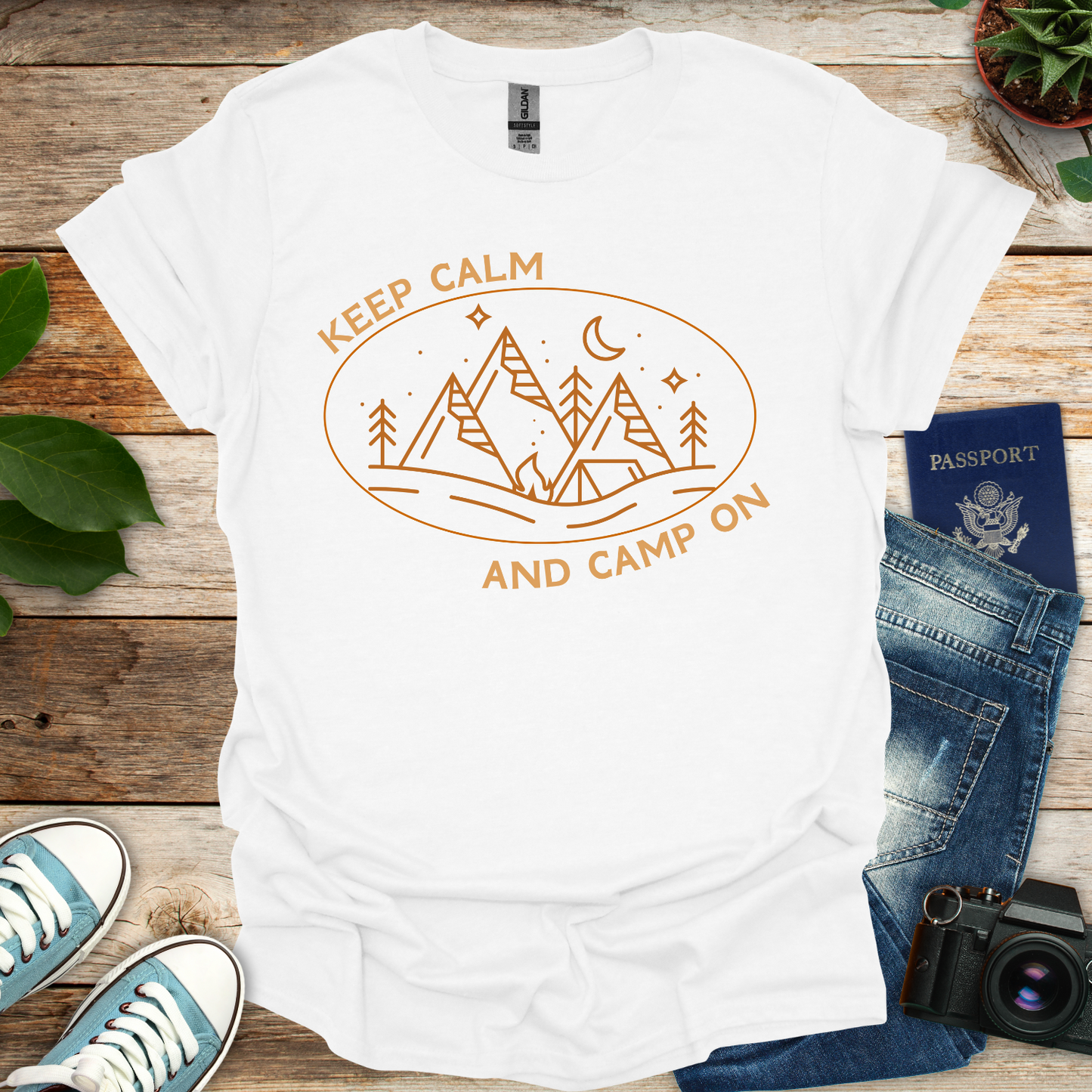 Keep Calm And Camp On T-Shirt