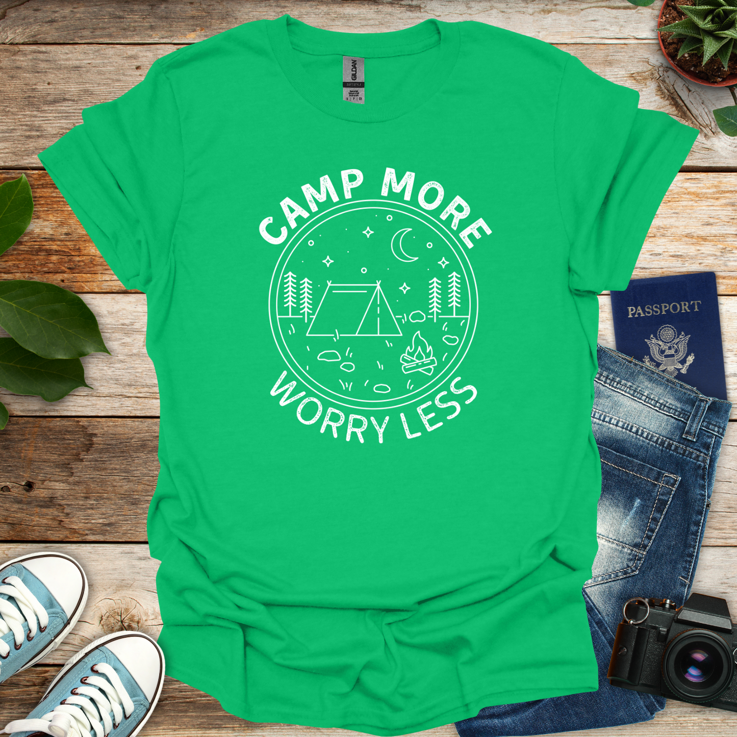 Camp More Worry Less T-Shirt