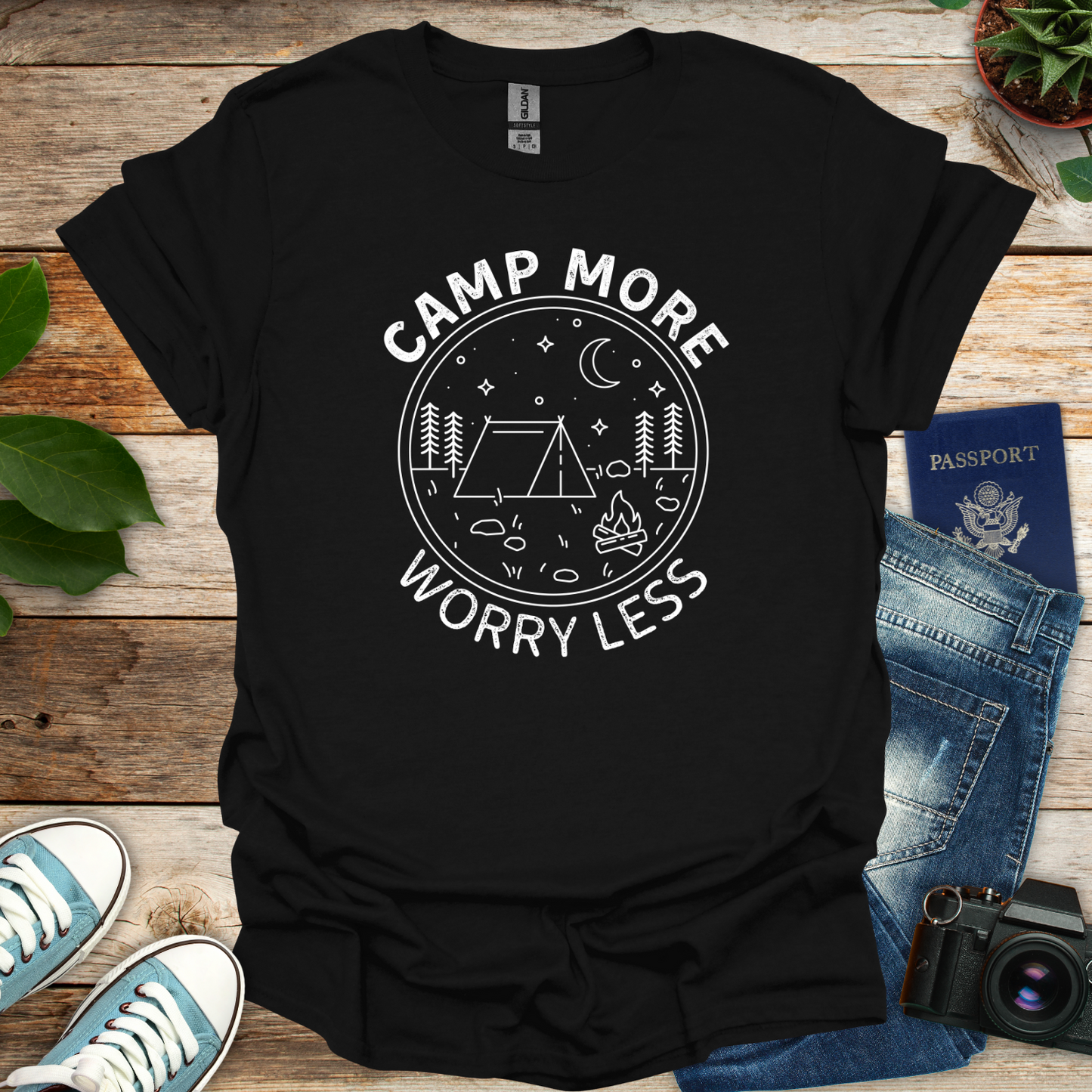 Camp More Worry Less T-Shirt