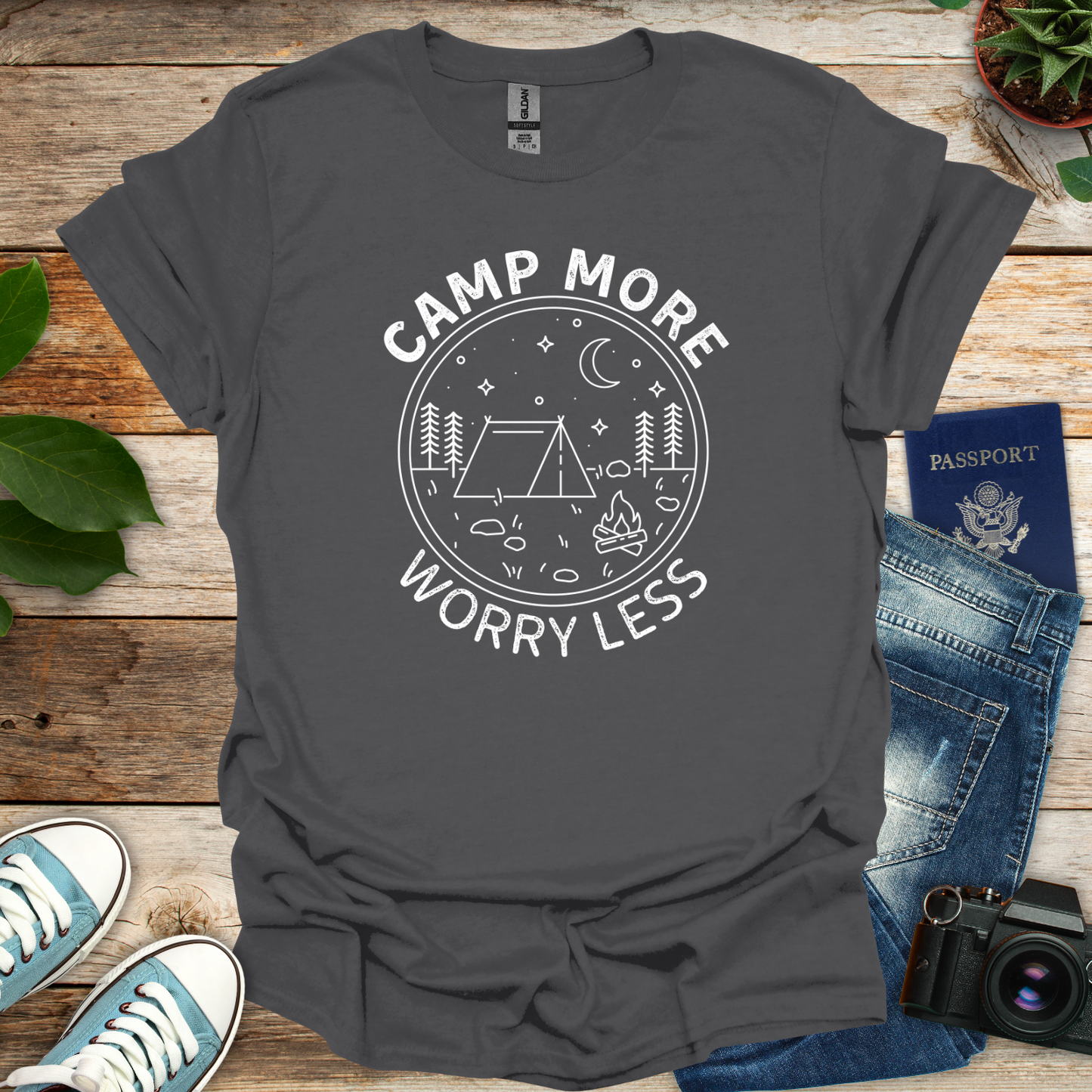 Camp More Worry Less T-Shirt