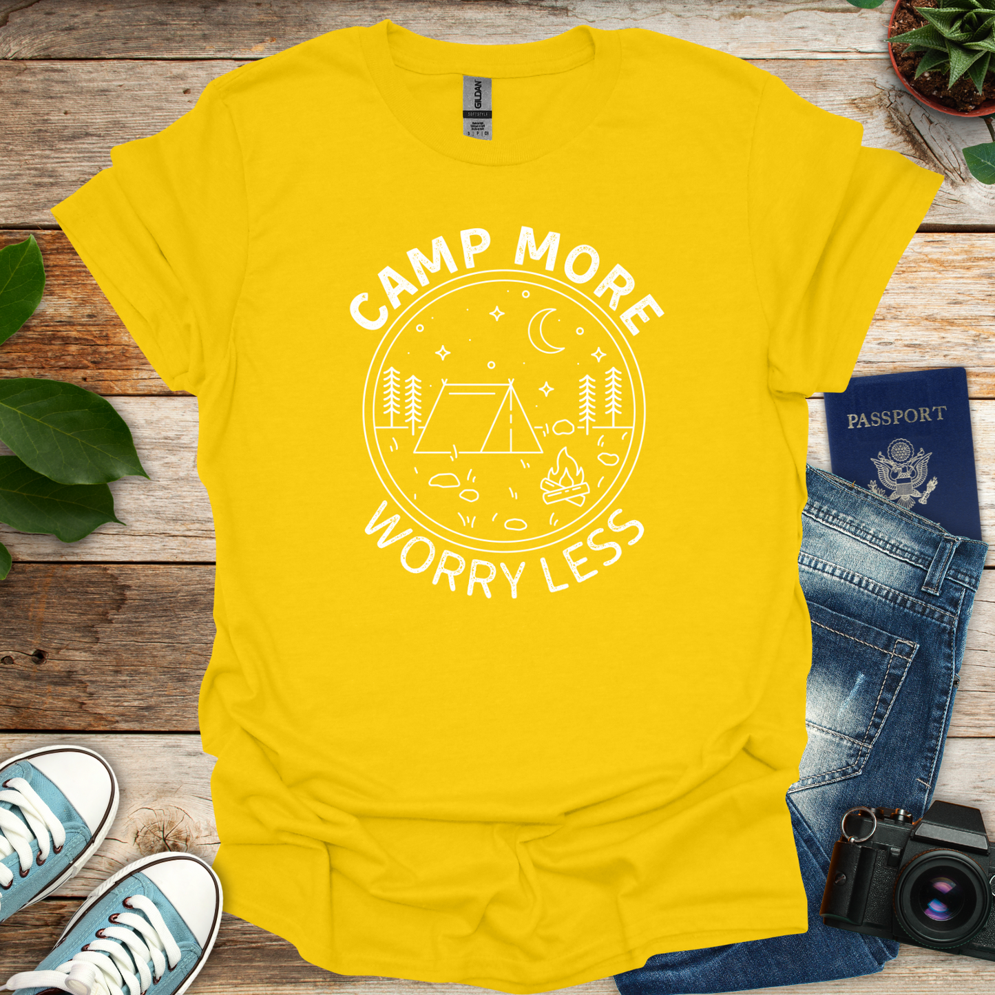 Camp More Worry Less T-Shirt