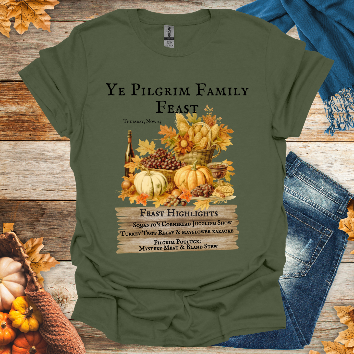 Pilgrim Family Feast T-Shirt