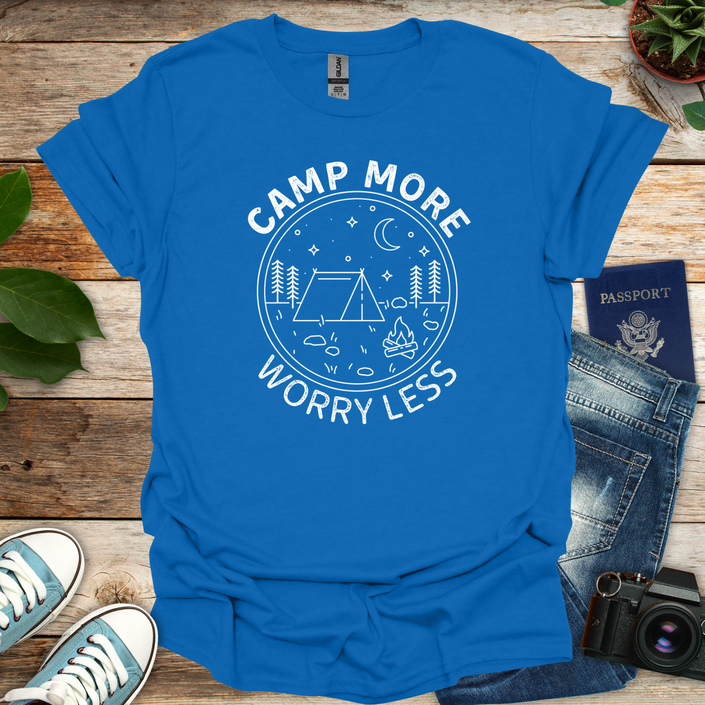 Camp More Worry Less T-Shirt