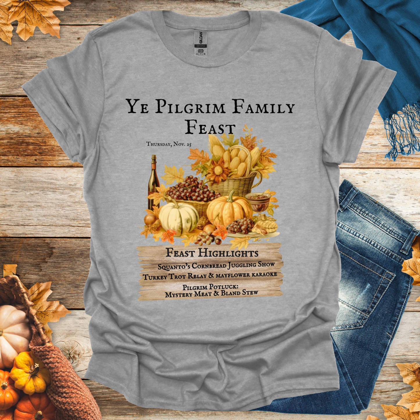 Pilgrim Family Feast T-Shirt