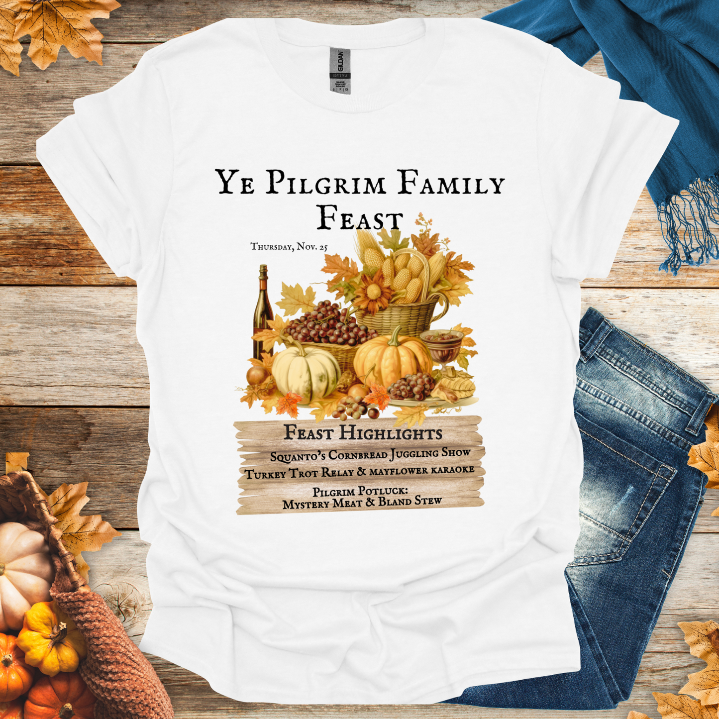 Pilgrim Family Feast T-Shirt