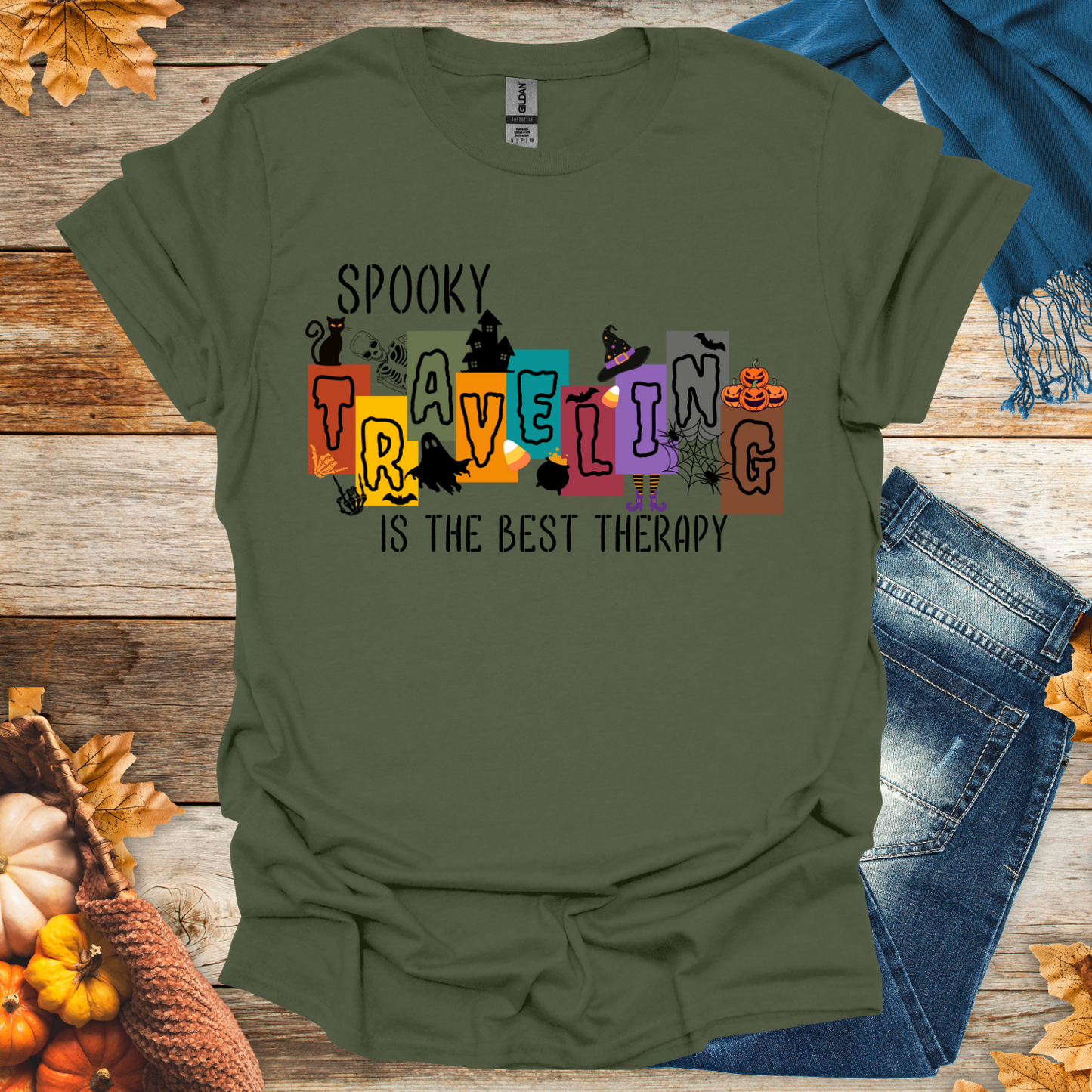 Spooky Travel Therapy T-Shirt