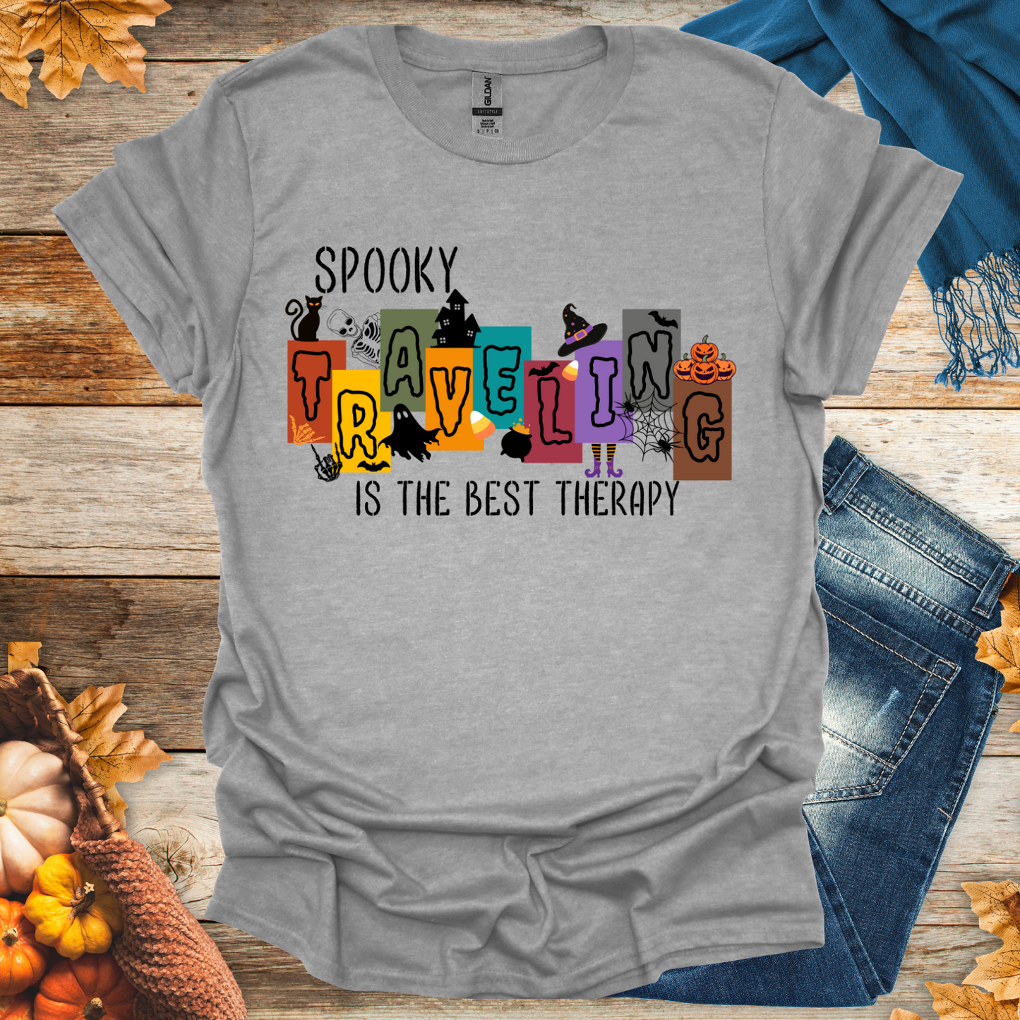 Spooky Travel Therapy T-Shirt