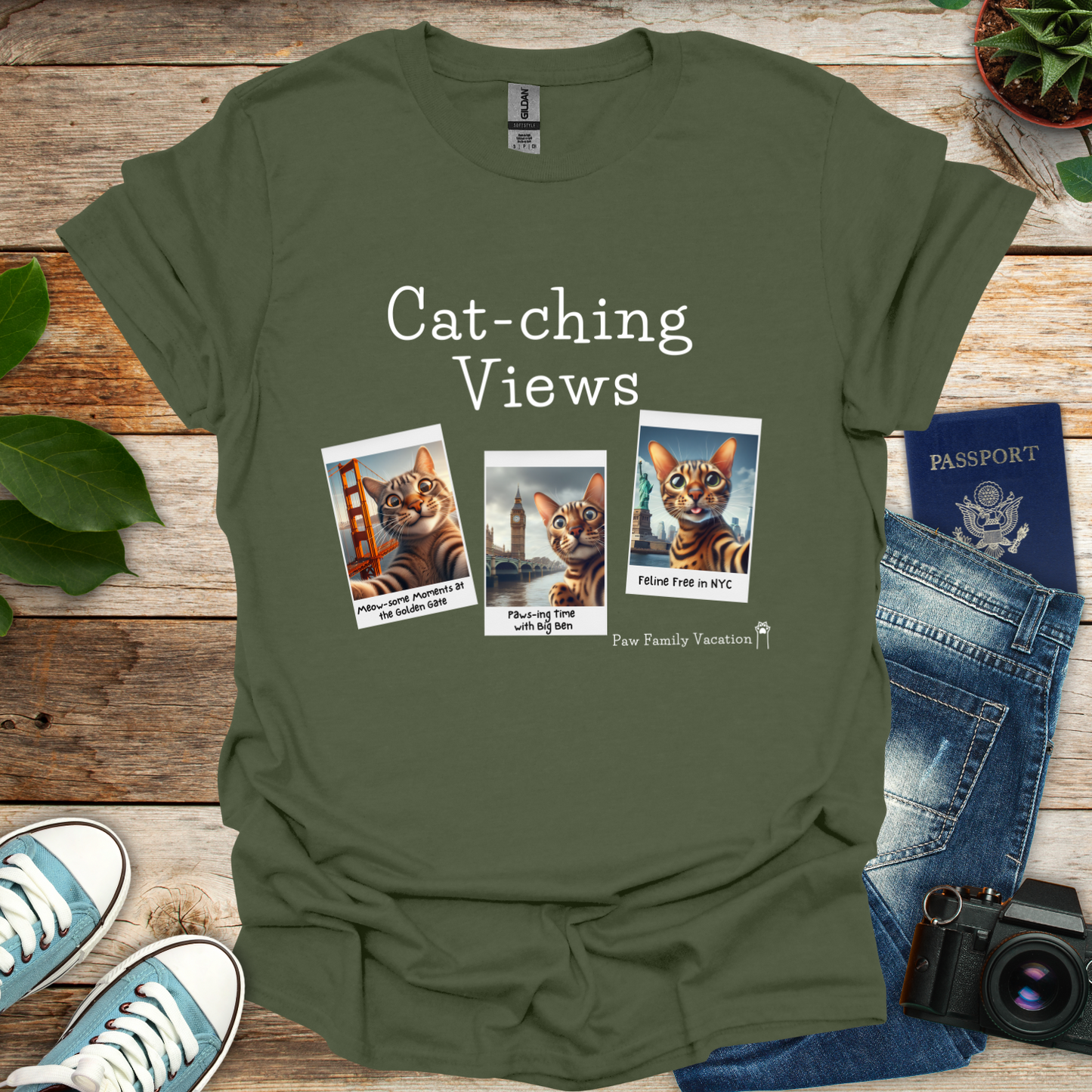 Cat-ching Views T-Shirt