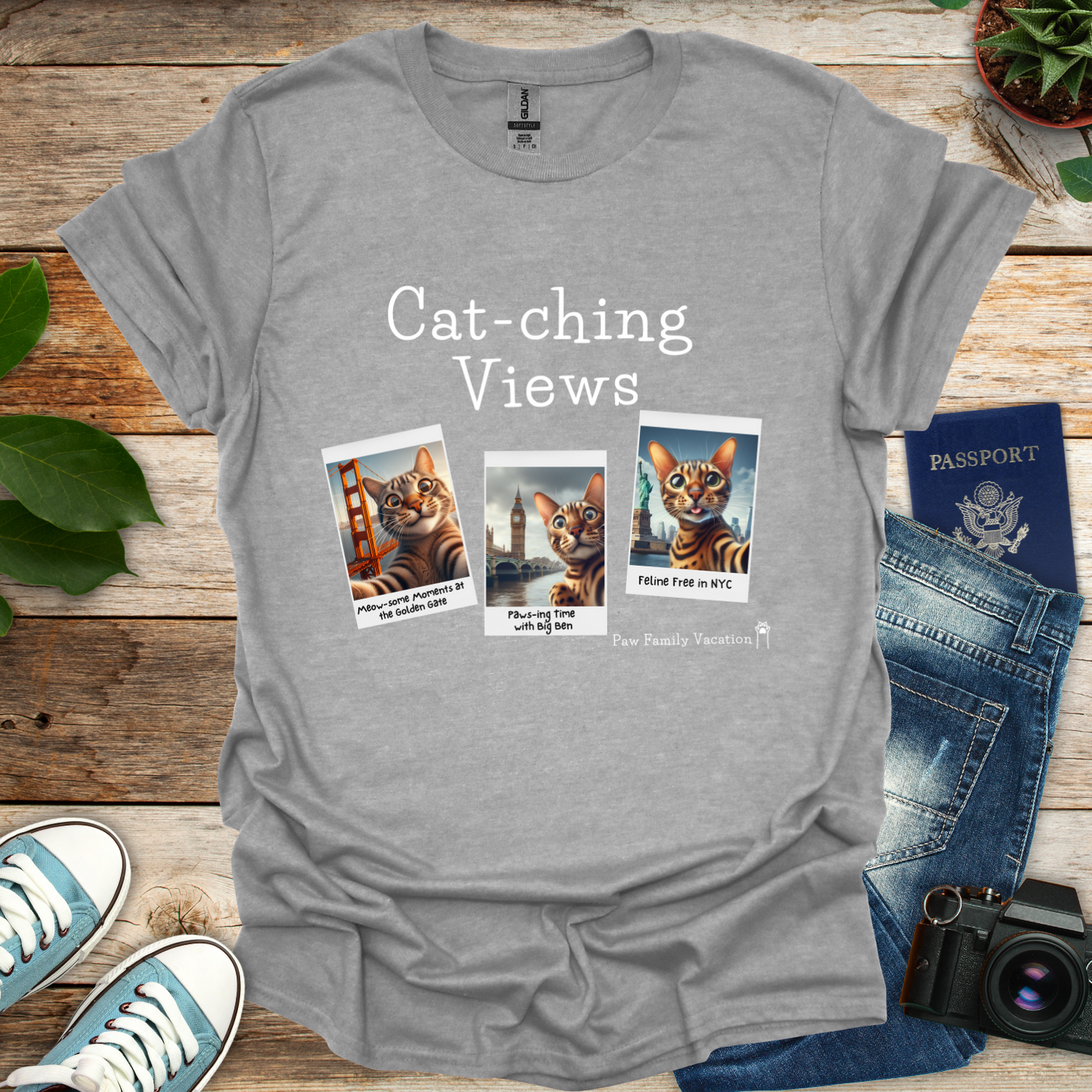 Cat-ching Views T-Shirt