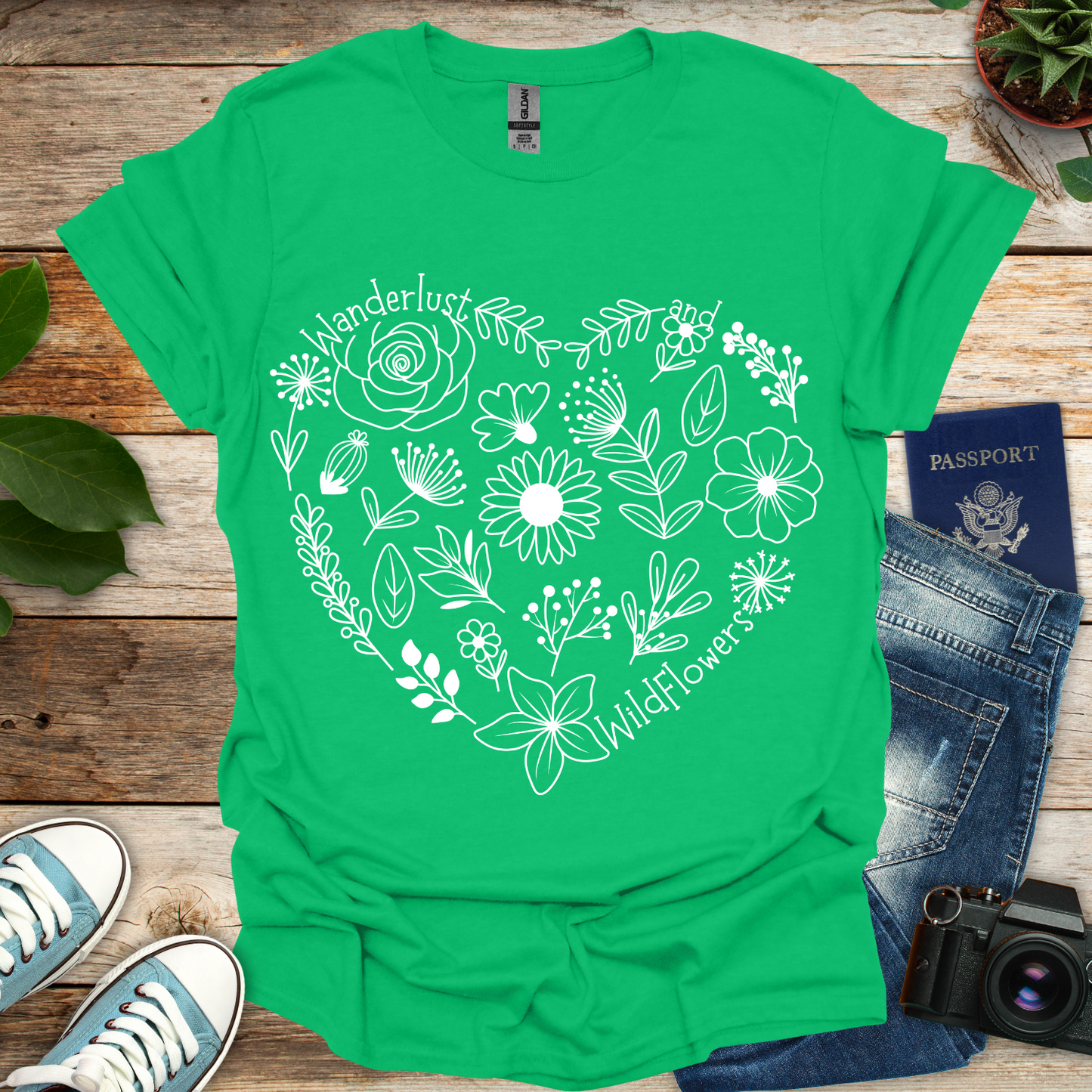 Wanderlust And Wildflowers T-Shirt