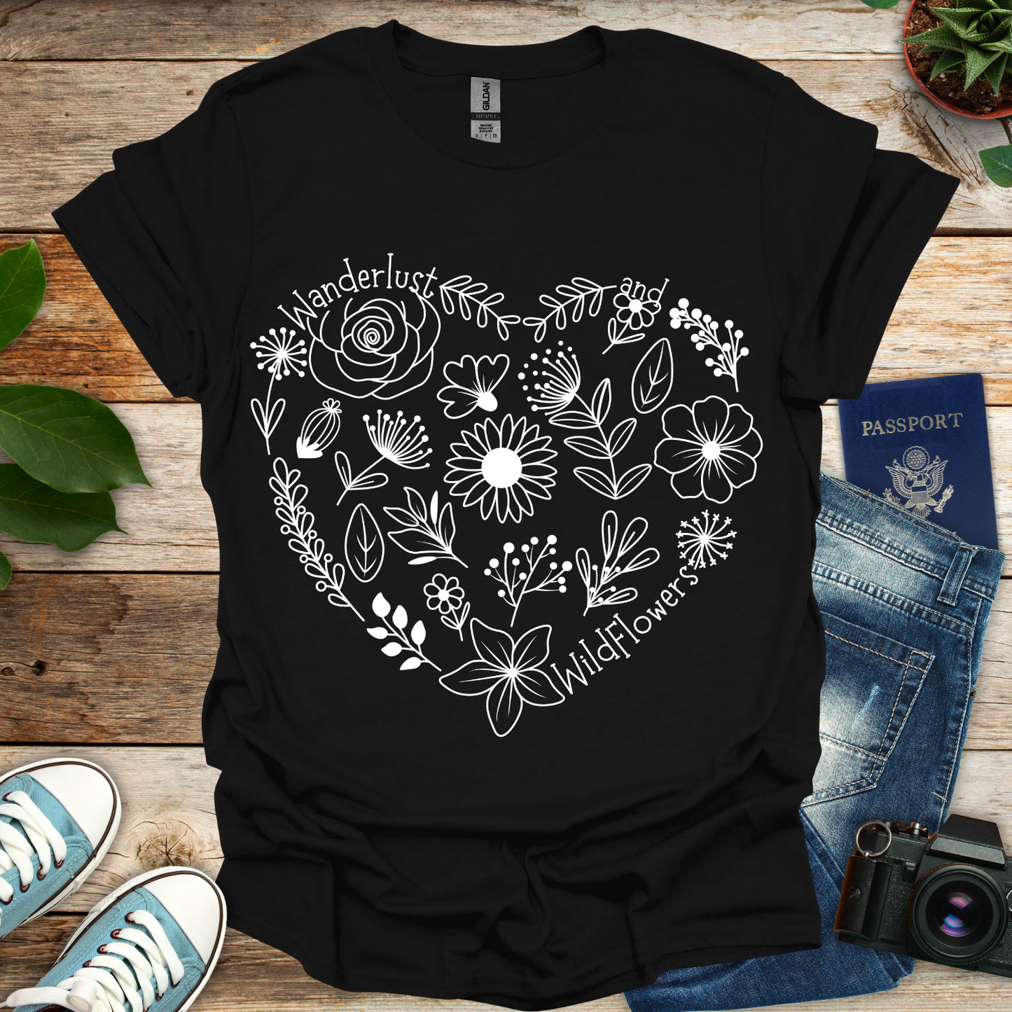 Wanderlust And Wildflowers T-Shirt