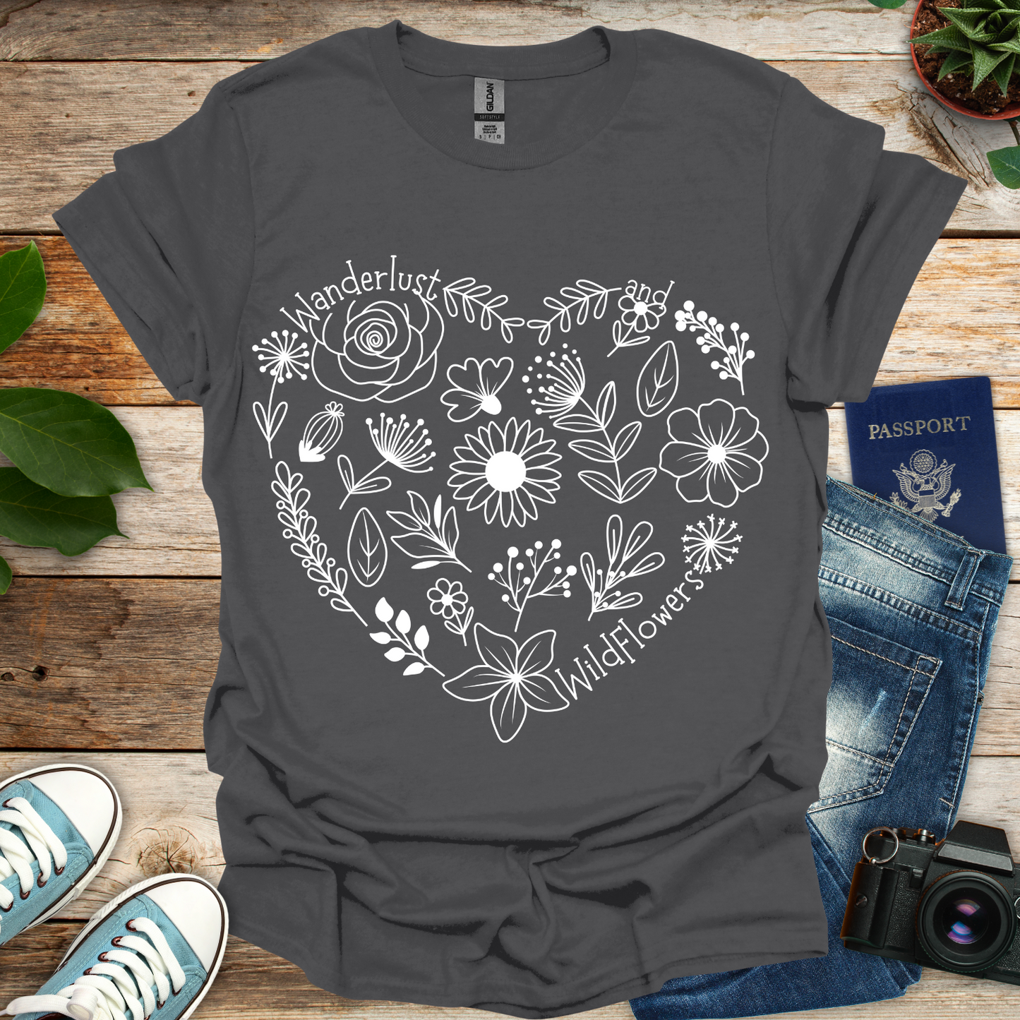 Wanderlust And Wildflowers T-Shirt