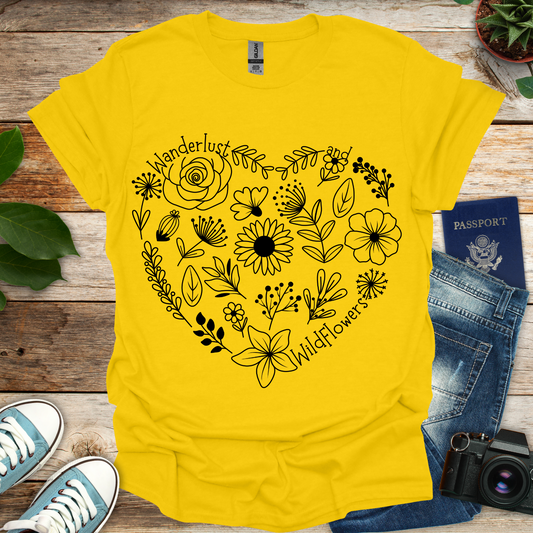 Wanderlust And Wildflowers T-Shirt