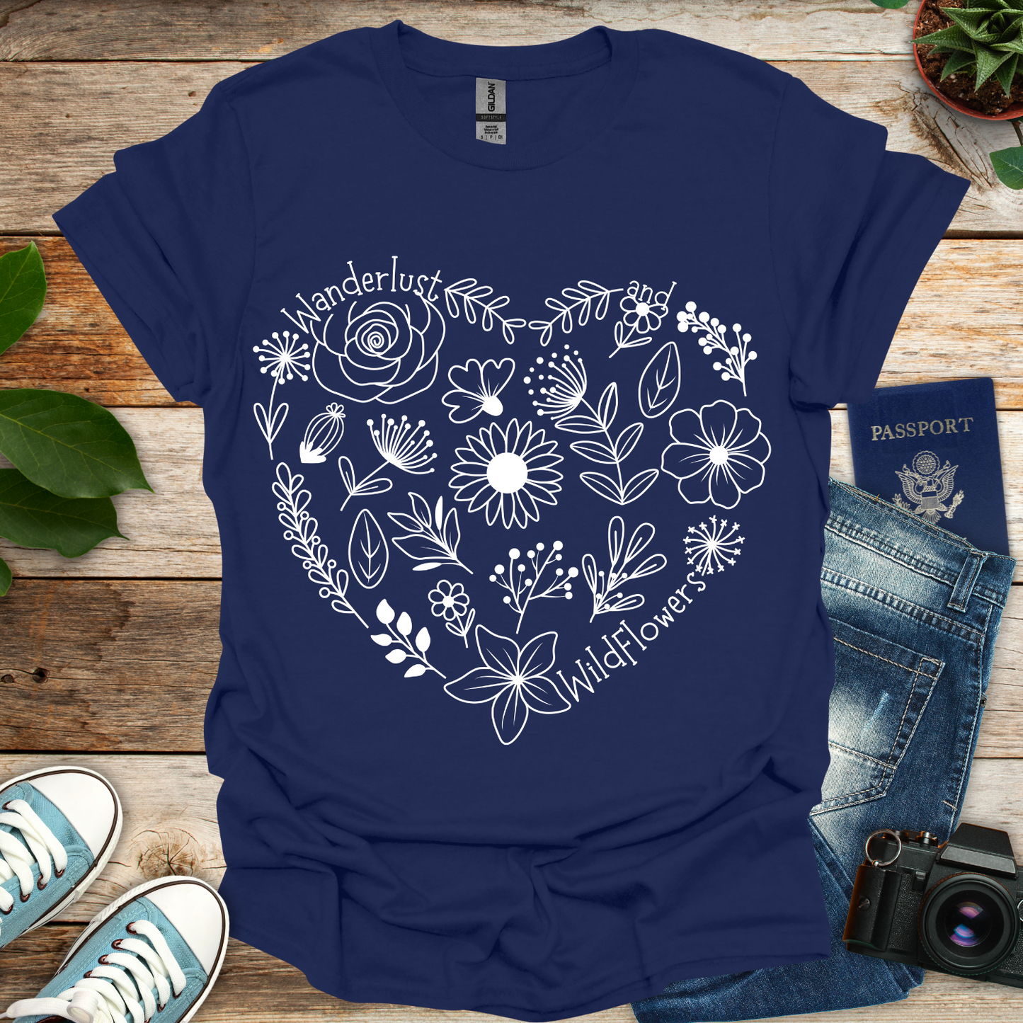 Wanderlust And Wildflowers T-Shirt