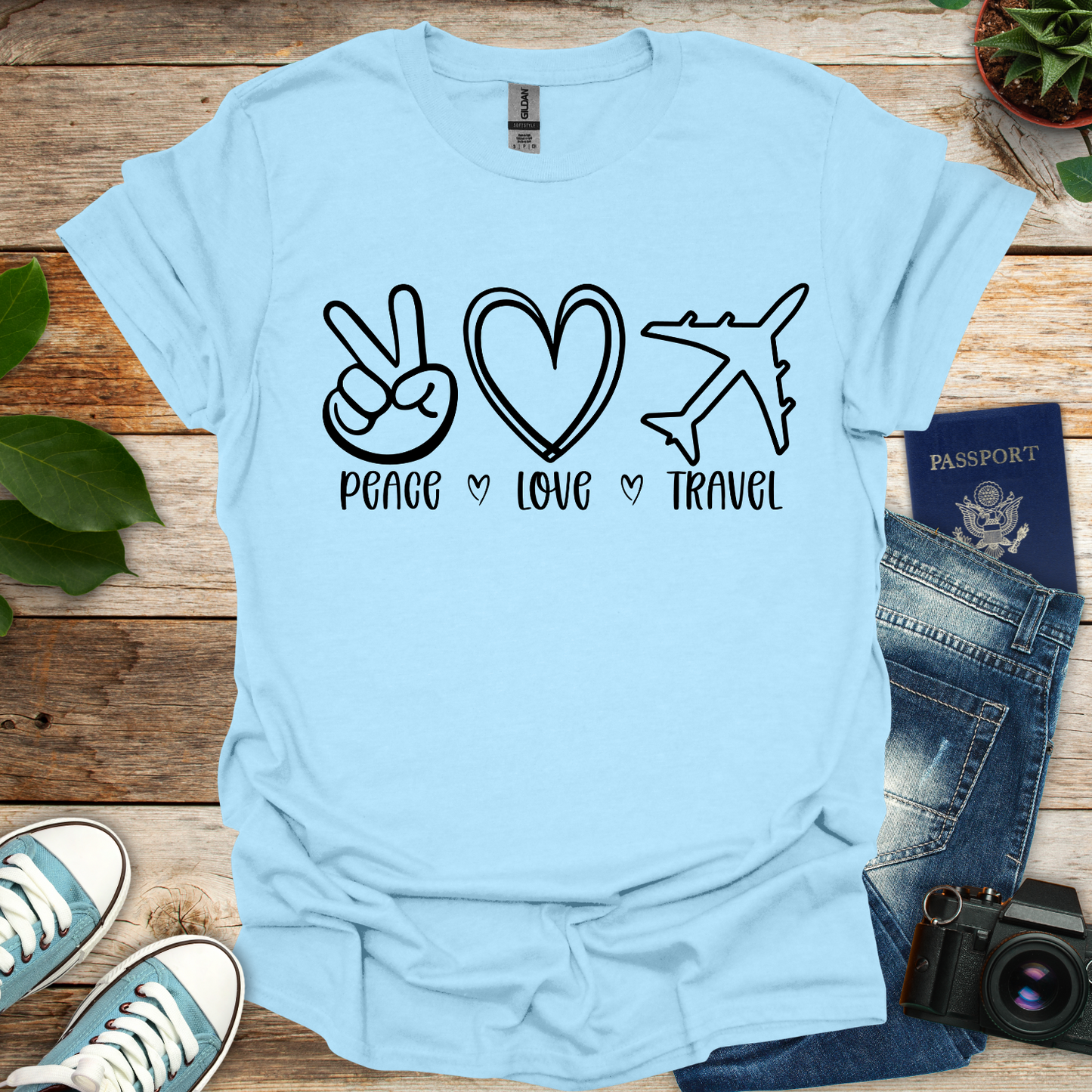 Peace Love Travel T-Shirt