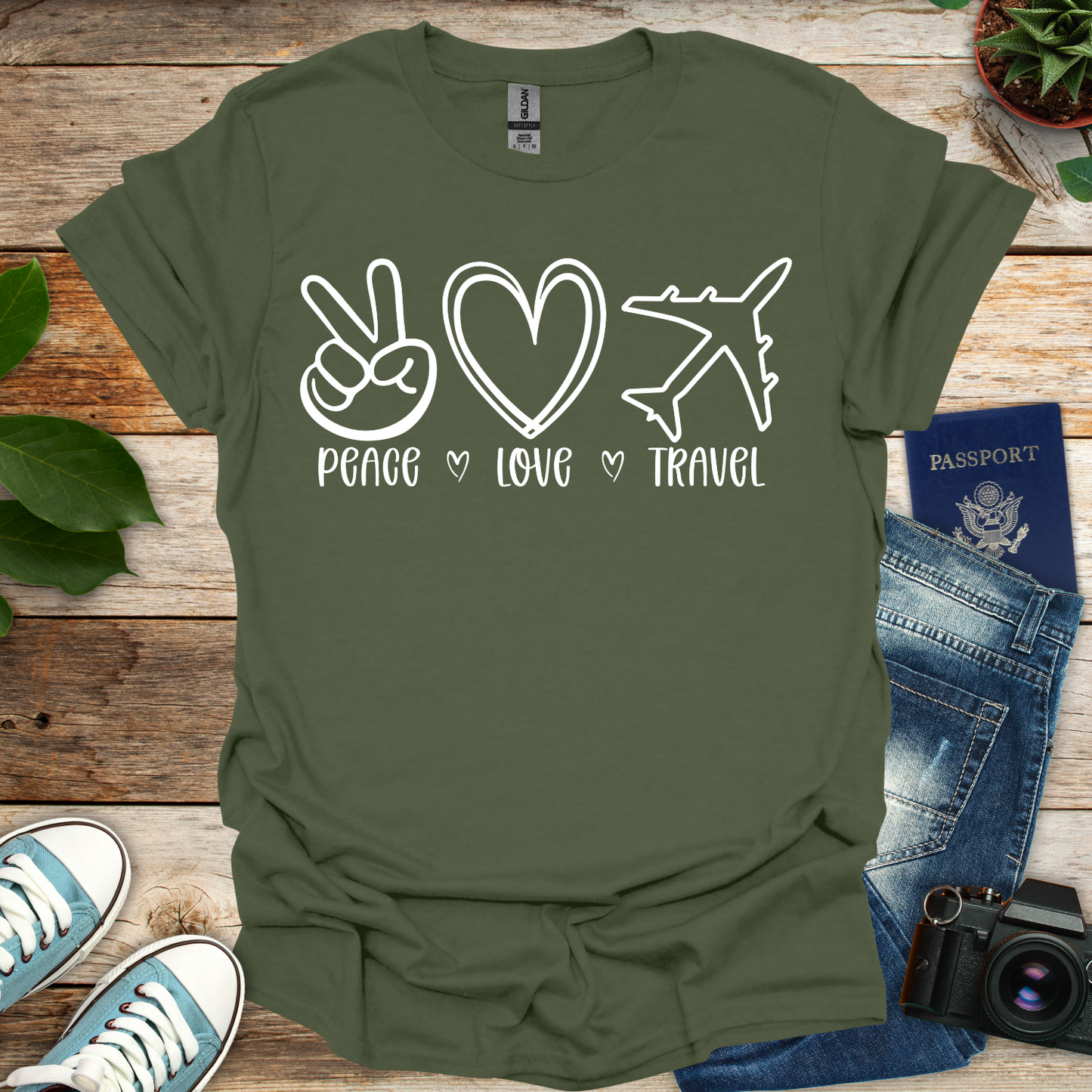 Peace Love Travel T-Shirt