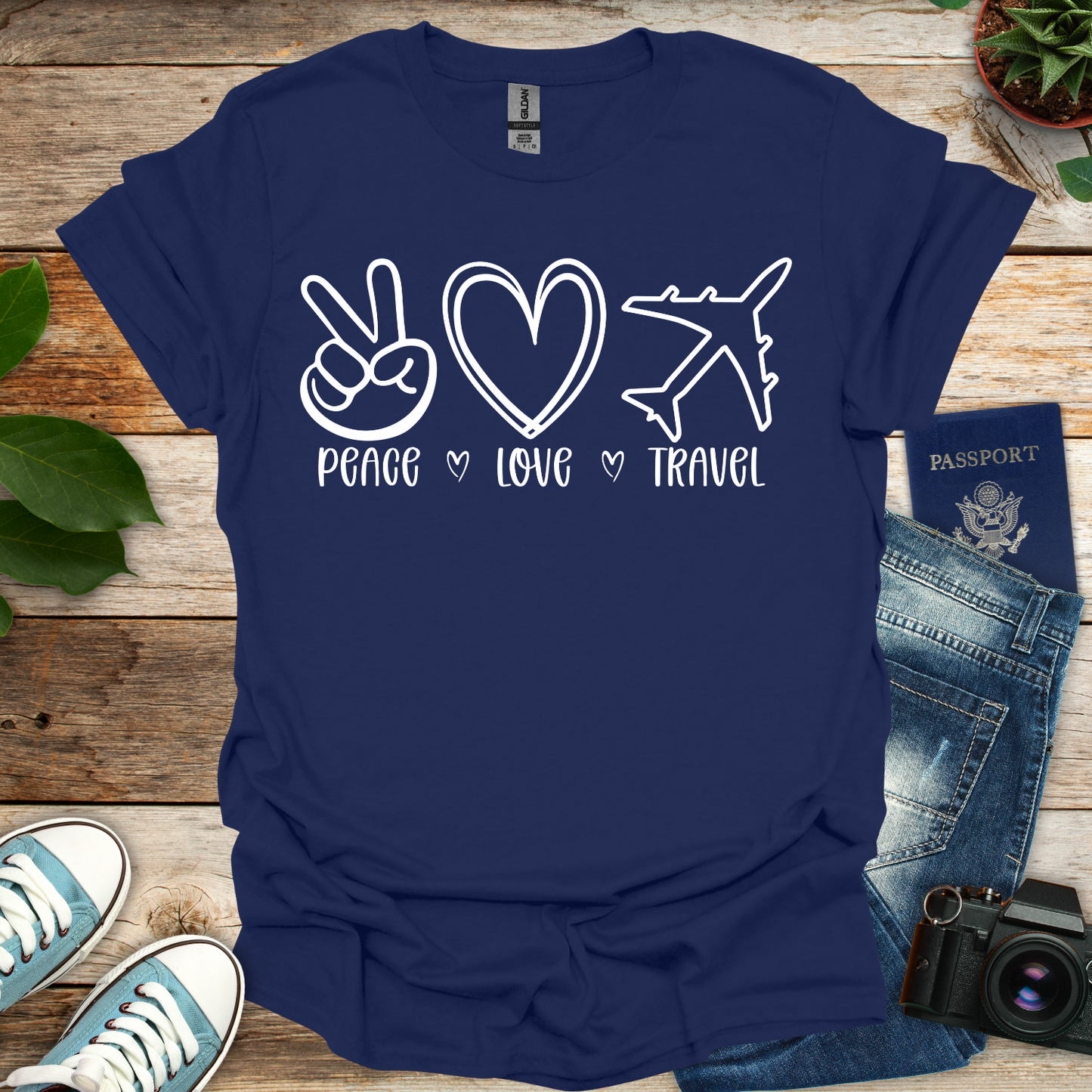 Peace Love Travel T-Shirt