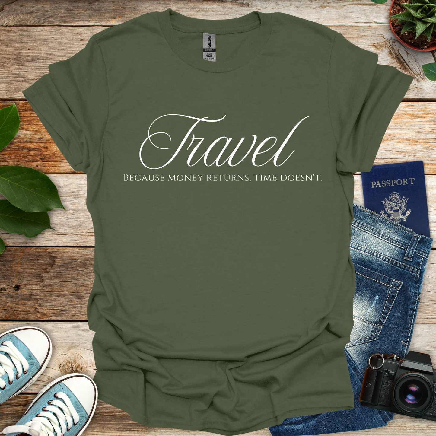 Travel Money and Time T-Shirt