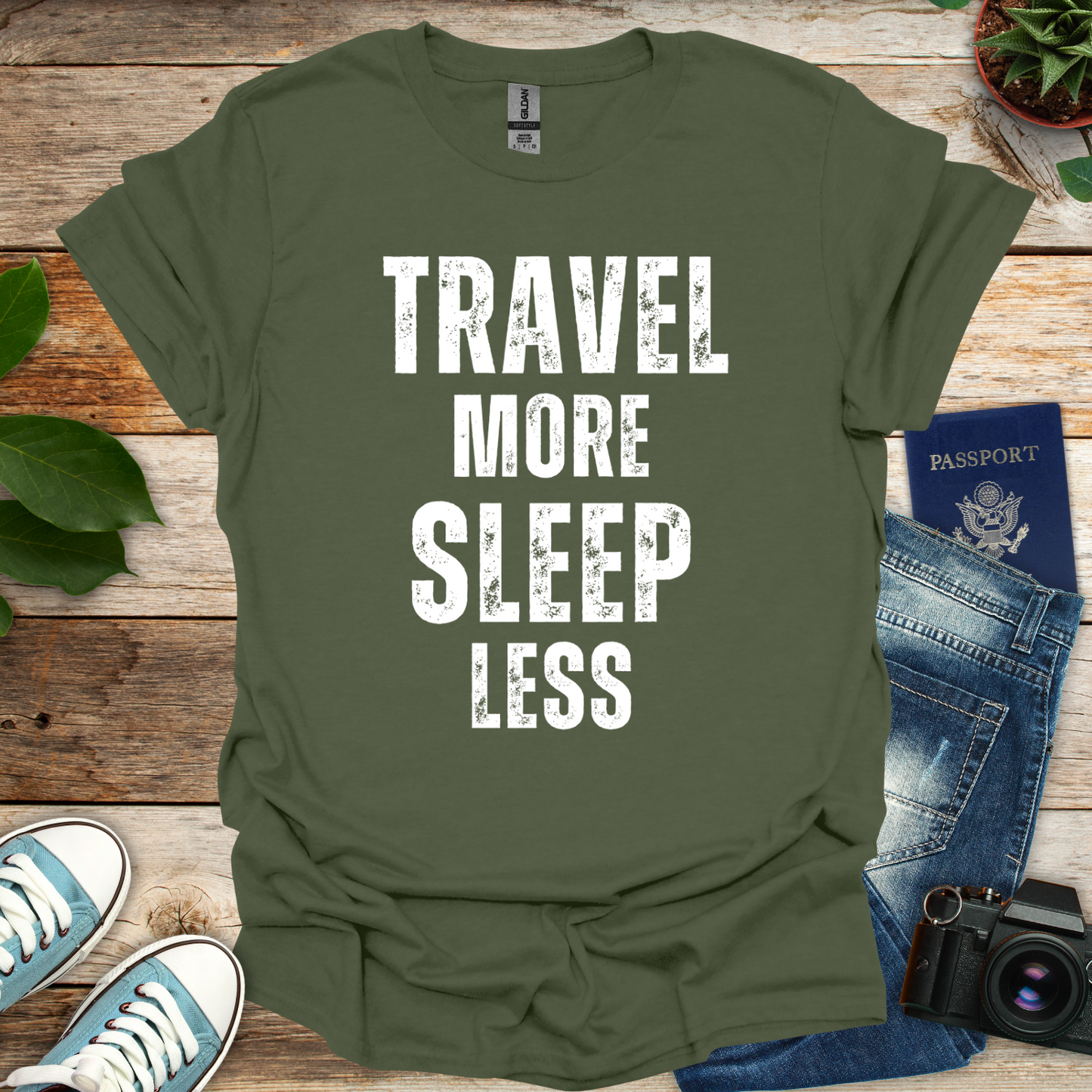 Travel More Sleep Less T-Shirt